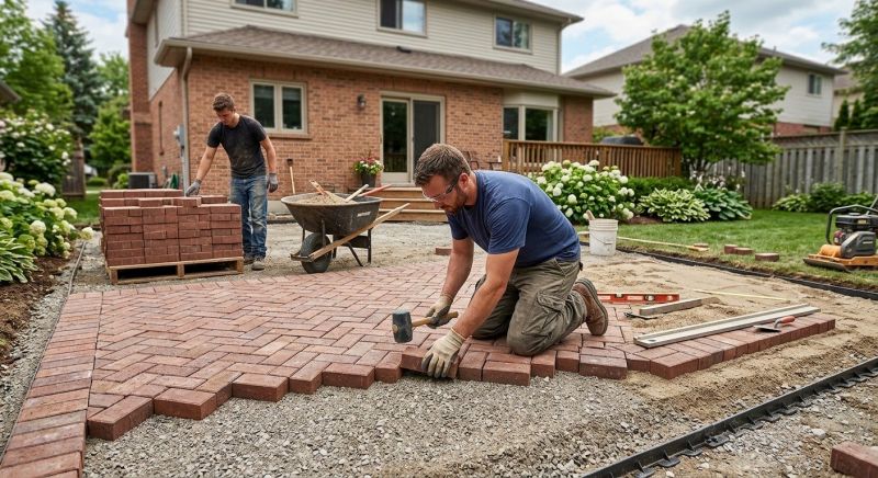 Brick Landscaping Installation in Boston, MA